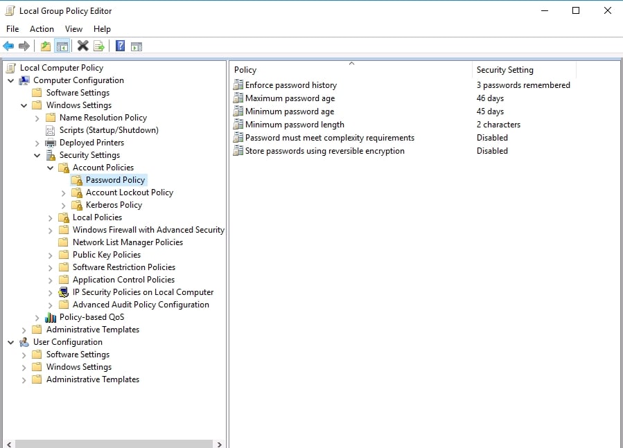 Maximum Password Age (Misconfiguration)