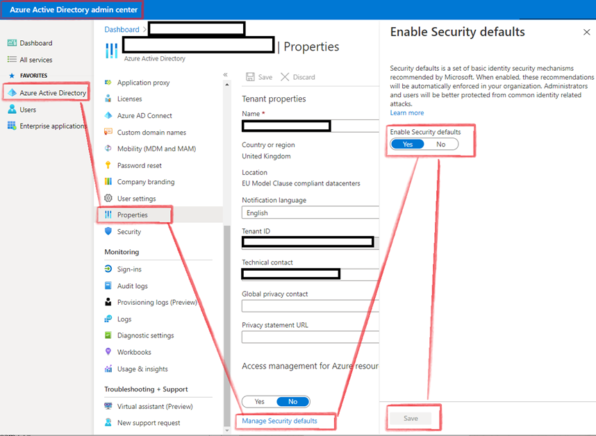 Microsoft 365 için Güvenlik Varsayılanlarını Nasıl Etkinleştirir veya Devre Dışı Bırakılır